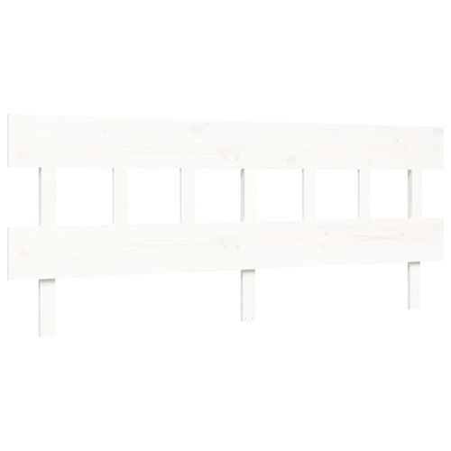 Łóżko dla seniora, z wezgłowiem, białe, lite drewno na Arena.pl