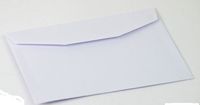 koperty metalizowane perłowe białe 165 x 115 mm  - 50szt