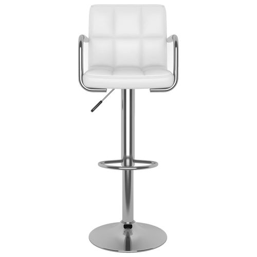 Stołki barowe, 2 szt., białe, sztuczna skóra na Arena.pl
