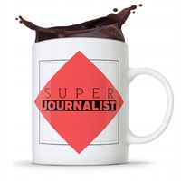 Kubek Dziennikarza Reportera Super Journalist Z Nadrukiem Ze Zdjęciem