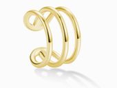 Delikatna pozłacana srebrna nausznica kolczyk na małżowinę ear cuff srebro 925 Z1884EG