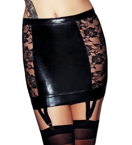 Kusząca spódniczka z zapięciami do pończoch S na Arena.pl