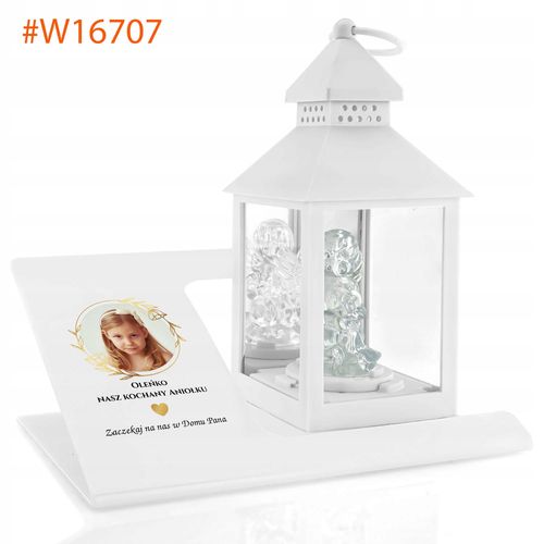 ZNICZ LATARENKA ANIOŁEK dedykacja na GRÓB DZIECKA na Arena.pl