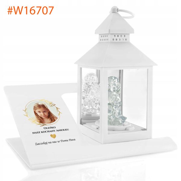 ZNICZ LATARENKA ANIOŁEK dedykacja na GRÓB DZIECKA zdjęcie 7