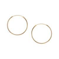 srebrne pozłacane kolczyki koła 35mm - kdk6311y