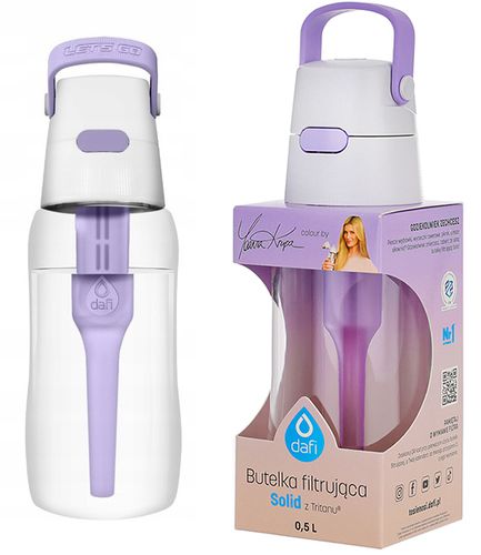 Butelka filtrująca Dafi 0,5l digital lavender by Joanna Krupa | na Arena.pl