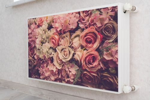 MAGNETYCZNA Maskownica KALORYFERA Kwiaty Róże PEONIE 120cm x 60cm na Arena.pl