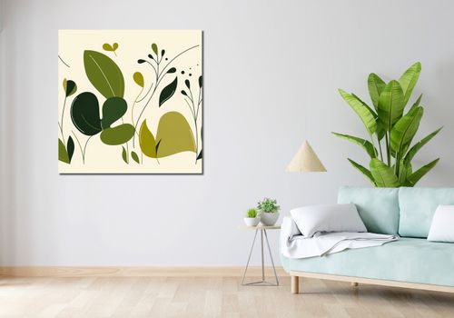 Obraz 100x100cm Świeżość Liści na Arena.pl