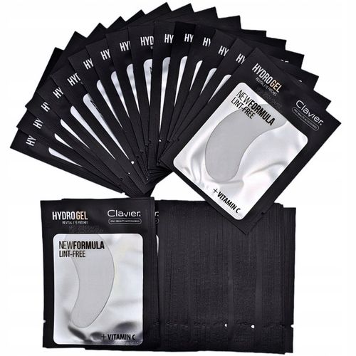 100szt Płatki pod oczy do przedłużania rzęs żelowe czarne na Arena.pl