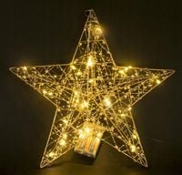 Ozdoby Swiateczne GWIAZDA LED na CHOINKĘ Boże Narodzenie DUŻA 40CM