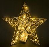 Ozdoby Swiateczne GWIAZDA LED na CHOINKĘ Boże Narodzenie DUŻA 40CM