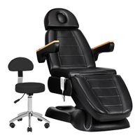 Fotel kosmetyczny elektryczny Sillon Lux 273b 3 silniki z taboretem