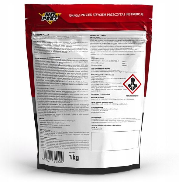 TRUTKA GRANULAT NA GRYZONIE 1KG + STACJA DERATYZACYJNA X3 BROMADIOLONE zdjęcie 12