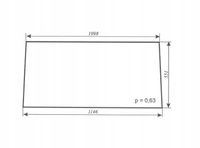 szyba tylna do ciągnika Ursus C-330 C-360 kabina Koźmin Z.Szyszka