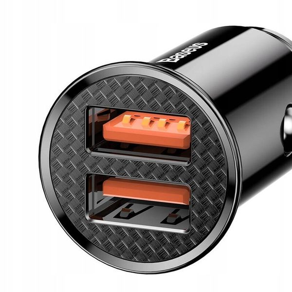 Ładowarka samochodowa Baseus Circular 2xUSB QC3.0 5A 30W (czarna) zdjęcie 11