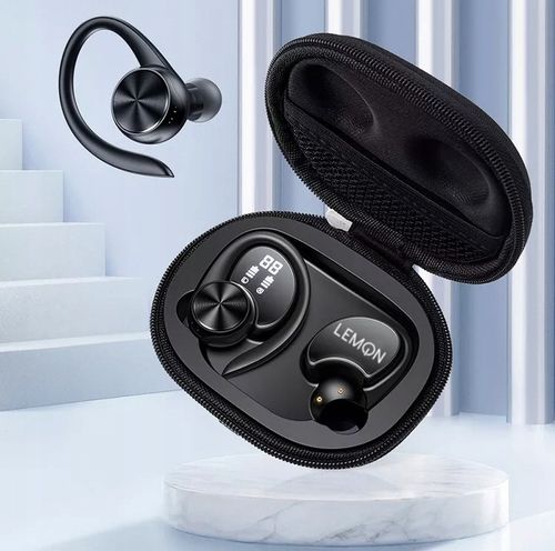 SPORTOWE SŁUCHAWKI BEZPRZEWODOWE BLUETOOTH DOUSZNE POWERBANK TWS LEMON na Arena.pl