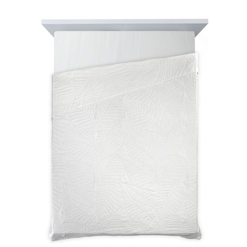 Narzuta dekoracyjna BONI-6 170x210 liście biała na Arena.pl