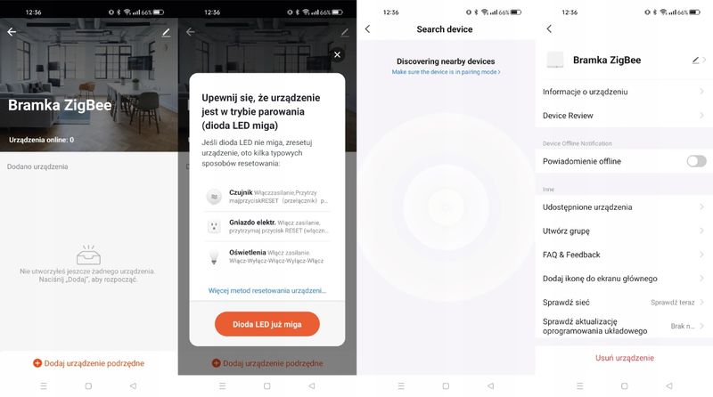 Mini Bramka Centralka ZigBee 3.0 WiFi TUYA Hub + Kabel Micro USB zdjęcie 6