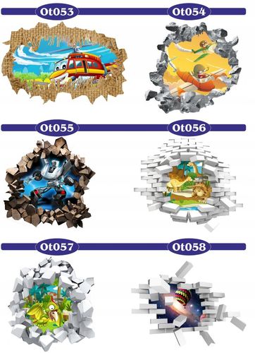 Naklejka samoprzylepna 3D do pokoju dziecięcego na Arena.pl