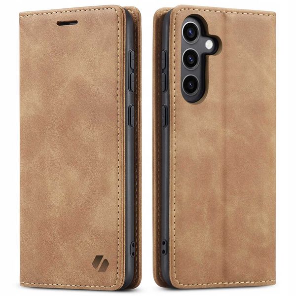 Spacecase Wallet Galaxy S24 Fe Light Brown zdjęcie 9