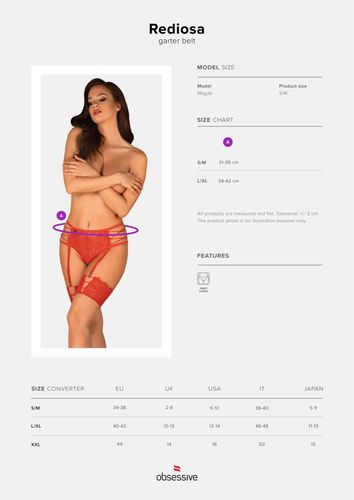 bielizna-rediosa pas do pończoch  s/m na Arena.pl