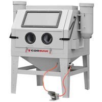 Piaskarka kabinowa 1200L CORMAK KDP1200 dwustronna + 2x odciąg CORMAK DC15