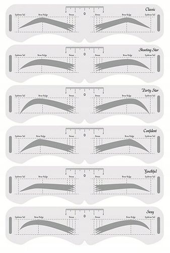 Szablony do stylizacji brwi linijka symetryczna U na Arena.pl