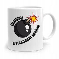 Dla Niani Opiekunki Kubek Uwaga Wybuchowa Niańka! Z Nadrukiem Ze Zdjęciem