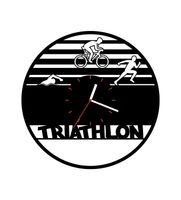 Zegar ścienny z płyty winylowej Triathlon 6.8