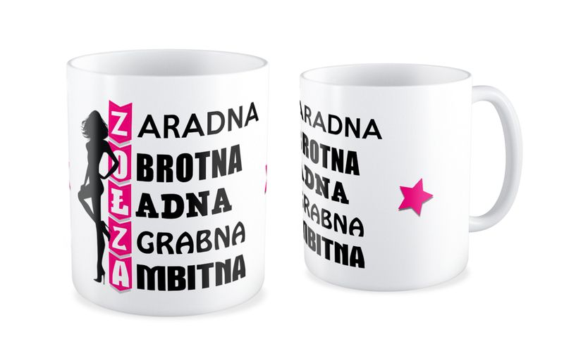 Kubek dla niej ZOŁZA - 330 ml - biały zdjęcie 1