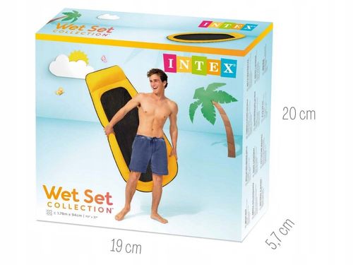 Materac do pływania leżak chłodzący z siatką Intex 58836 żółty 178 x 94 cm na Arena.pl