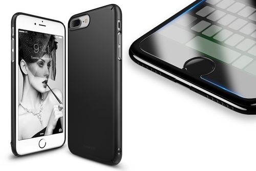 ETUI RINGKE SLIM IPHONE 8/7 PLUS + SZKŁO 3MK FG na Arena.pl