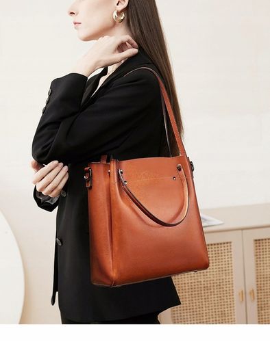 TOREBKA DAMSKA NA RAMIĘ SKÓRZANA TORBA CZARNY DO RĘKI SHOPPER PASEK na Arena.pl