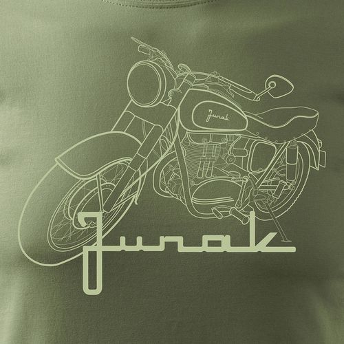 Koszulka z Junakiem z motocyklem na motor Junak męska khaki REGULAR XXL na Arena.pl