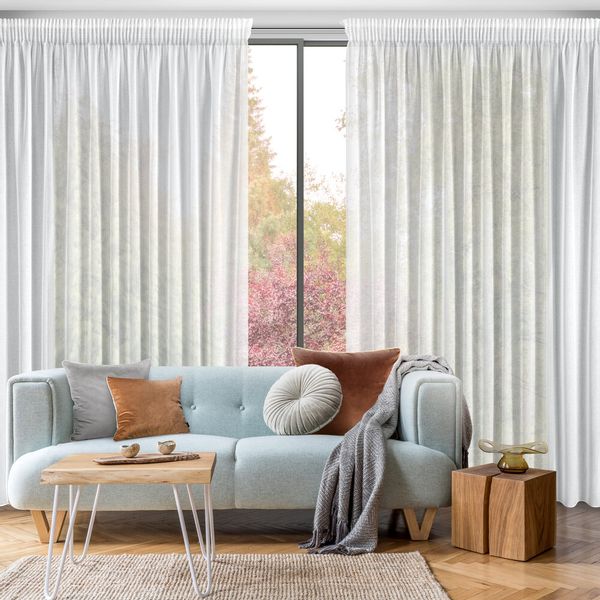 Firana gotowa na taśmie MARGO 300x270 Eurofirany biała zdjęcie 14