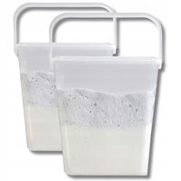 POJEMNIK NA DETERGENTY PROSZEK KAPSUŁKI DO PRANIA 6L Z UCHWYTEM ZESTAW