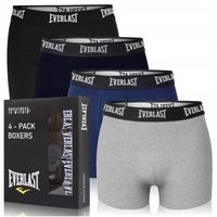 Everlast Bokserki Męskie EV004 Mix Kolor Bawełna 4 sztuki Rozmiar L