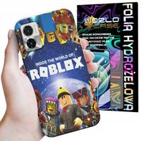 ETUI DO MOTOROLA EDGE 30 NEO / LITE - ROBLOX GRY BAJKI FORTNITE + FOLIA
