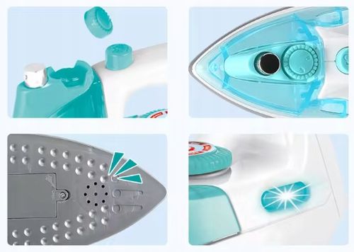 ŻELAZKO ZABAWKA DLA DZIECI INTERAKTYWNE ZE ŚWIATŁEM DŹWIĘKIEM PARA WODNA na Arena.pl