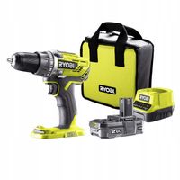 Wiertarko-wkrętarka Ryobi R18DD3-120S 18 V 2,00 Ah 50 Nm z torbą