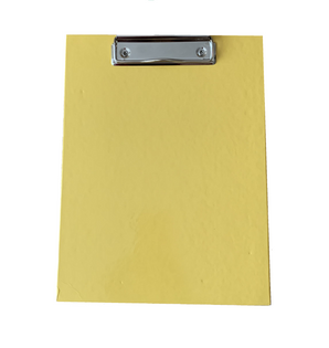 Deska z clipem clipboard A4 tekturowa żółta