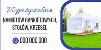 BANER 200x100 cm NAMIOTY BANKIETOWE WYPOŻYCZALNIA
