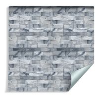 Tapeta Stylowa Cegła w Odcieniach Szarości