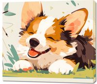 Obraz 100x90cm Beztroski Corgi