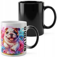 KUBEK MAGICZNY 330ML DRUK - PIES PSY PIESEK RASA BULLDOG