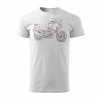 Koszulka z motocyklem Honda CBF 1000 męska biała REGULAR S