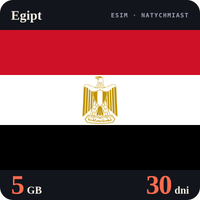 Karta eSIM Internet Egipt 5 GB na 30 dni - bez rejestracji