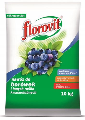FLOROVIT NAWÓZ DO BORÓWEK I ROŚLIN KWAŚNOLUBNYCH 10 KG na Arena.pl