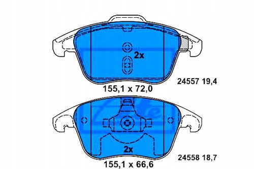 KLOCKI HAM PRZOD CITROEN C4 PICASSO 06- ATE na Arena.pl