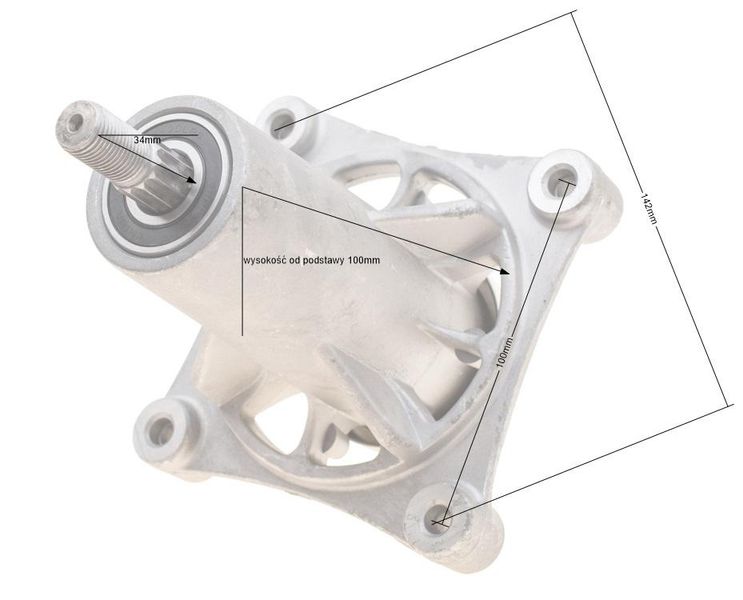 Adapter kosiarki Husqvar.YTH Twin 4śruby RO11590 zdjęcie 4